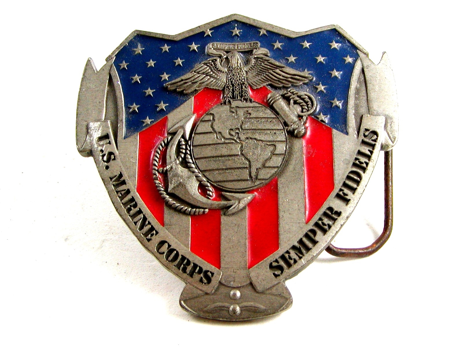 US Marine Corps Semper Fidelis Belt Buckle by Great American Products