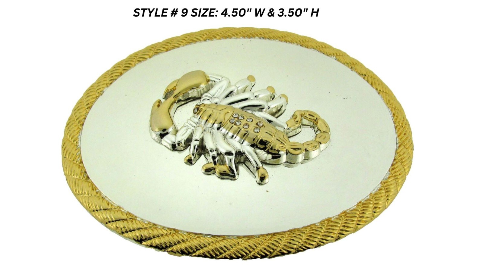 Scorpion Belt Buckle Gold Silver Metal New Mens Womens Zodiac Sign Rodeo Western