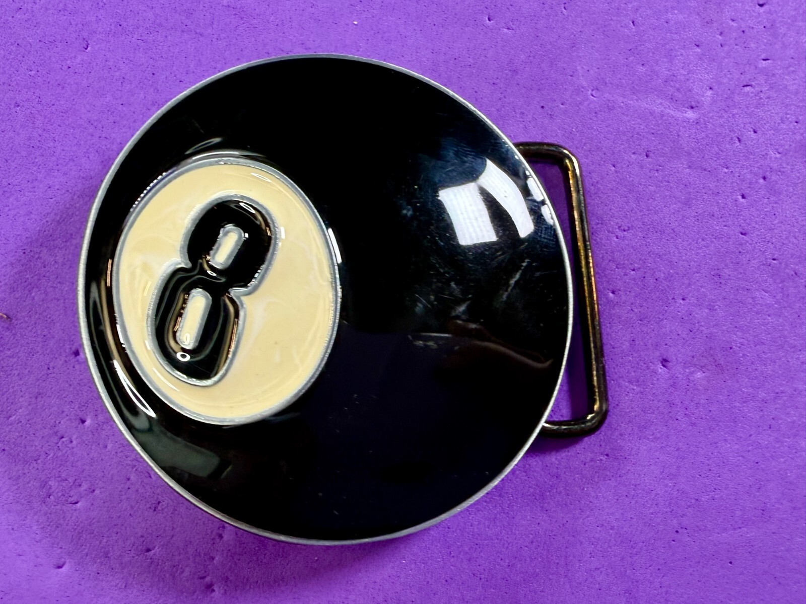 Eight Ball Pool Game Magic Figural Black & White New Belt Buckle