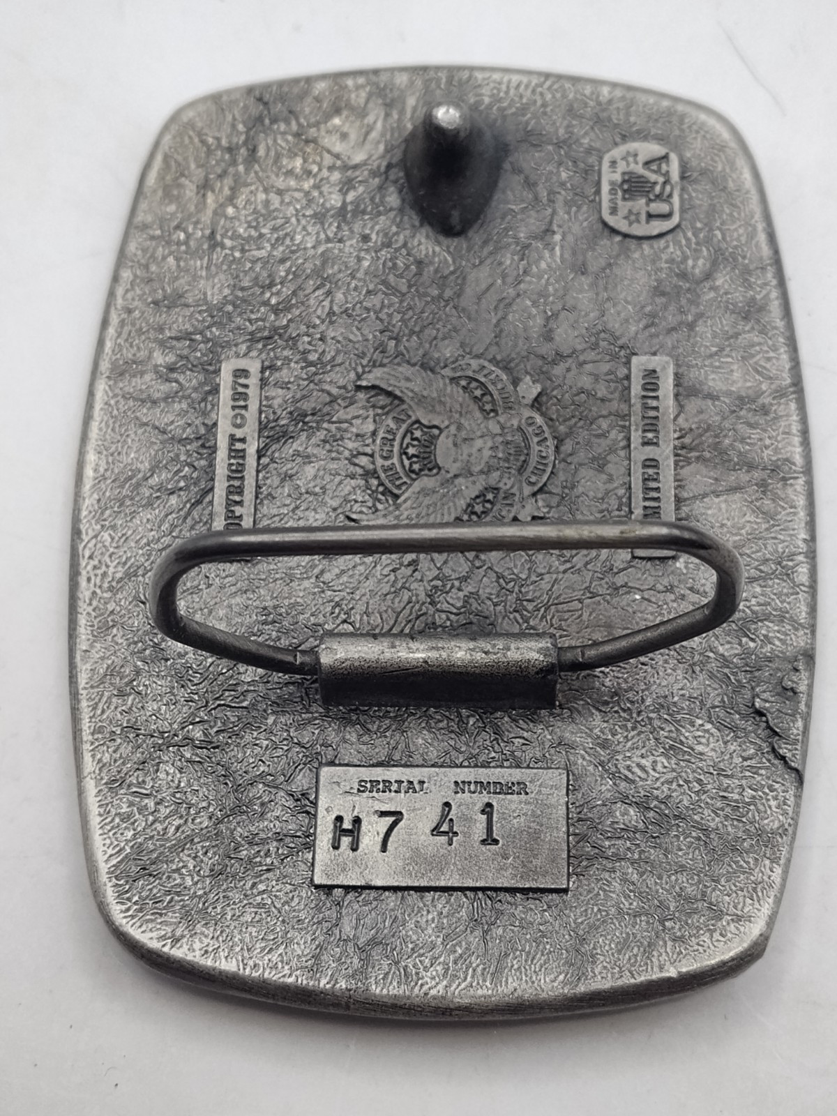 Vintage LE 1979 Hogs Are Beautiful Belt Buckle Pigs Farmer Enameled Heavy # H741