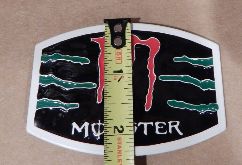 NEW!! Monster Energy Drink Logo Metal Belt Buckle Red Green
