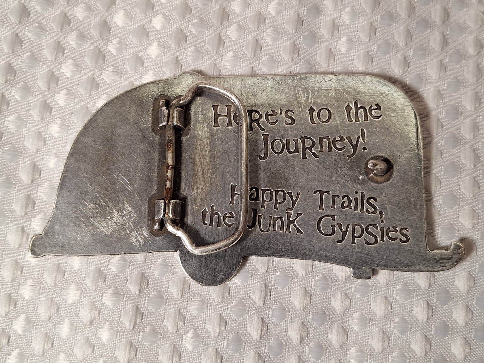Not All Who Wonder Are Lost Metal Belt Buckle Camping Travel Camper Trailer