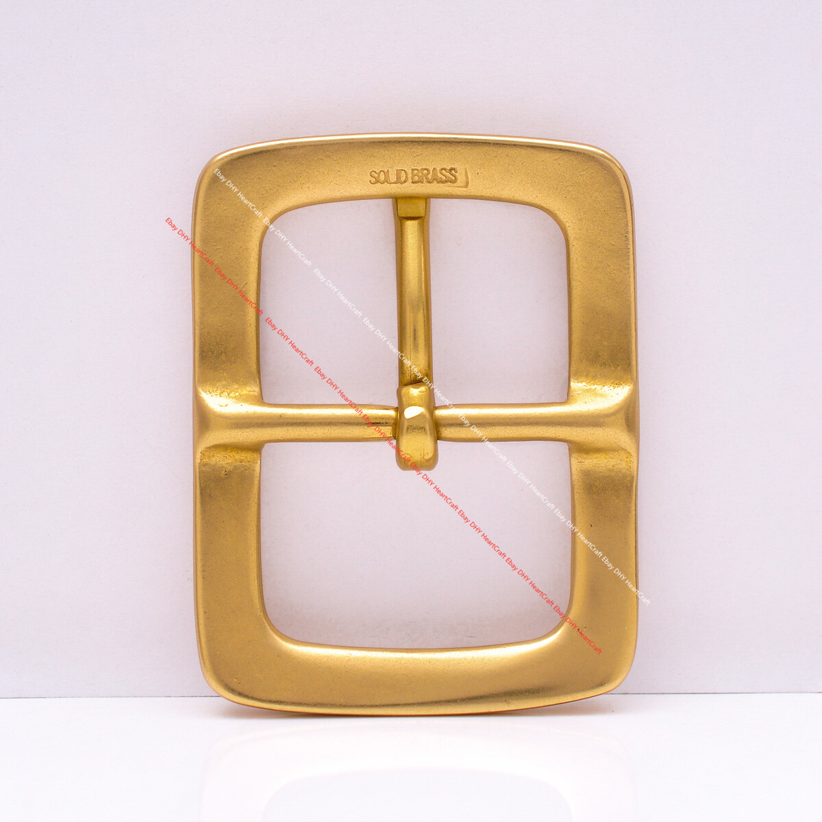 SOLID BRASS LONG QUALITY HEAVY CENTER BAR LEATHERCRAFT BELT BUCKLE INNER 40MM