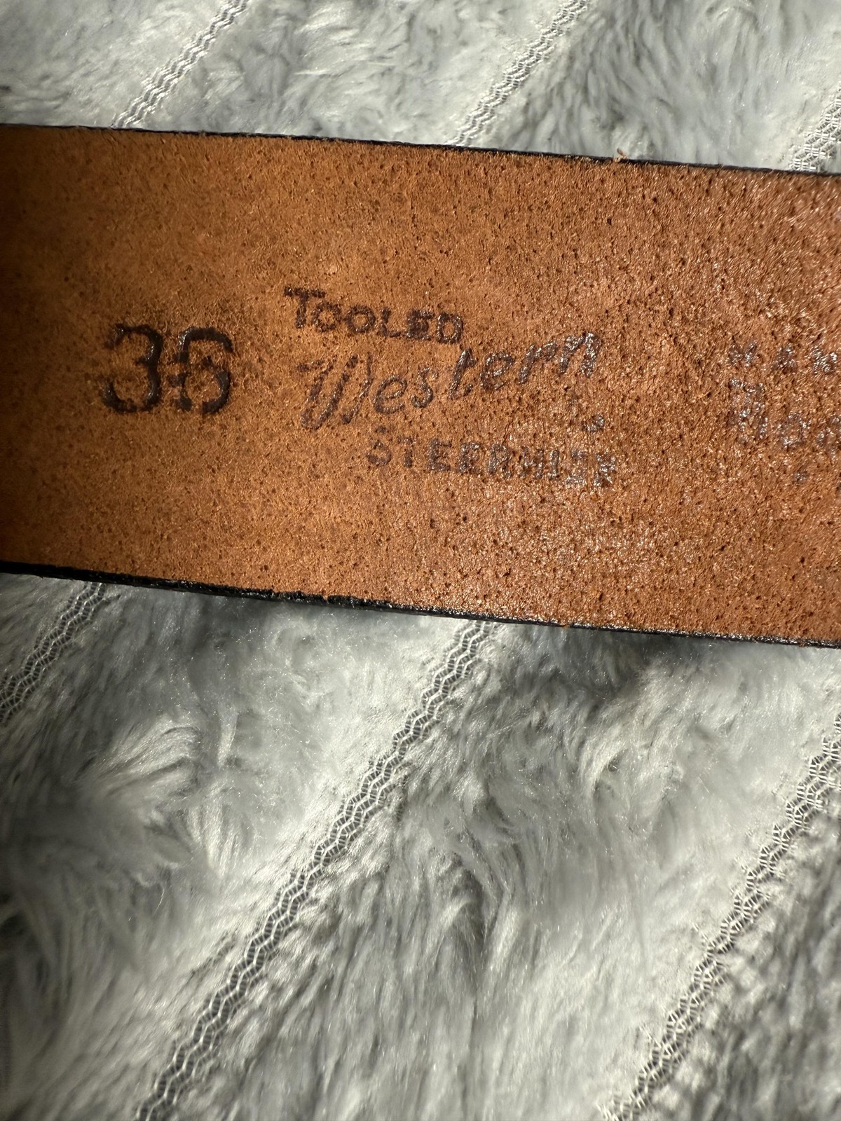 Vtg Solid Brass Id Rather Be Flying Belt Buckle & Leather Belt Pilot Aviation