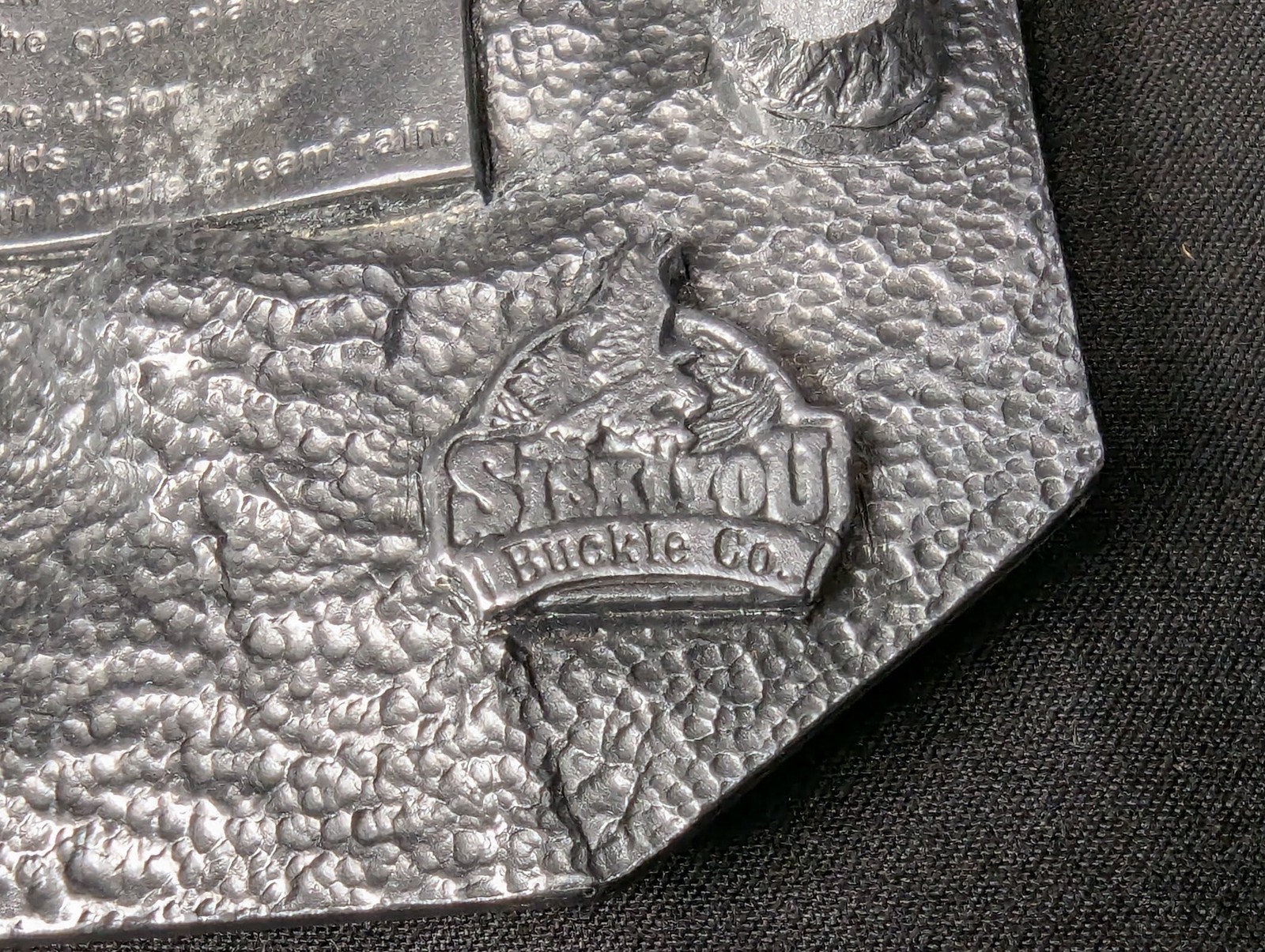 Vintage 1988 Siskiyou Buckle Co Mighty Horse Belt Buckle Solid Pewter Made in…