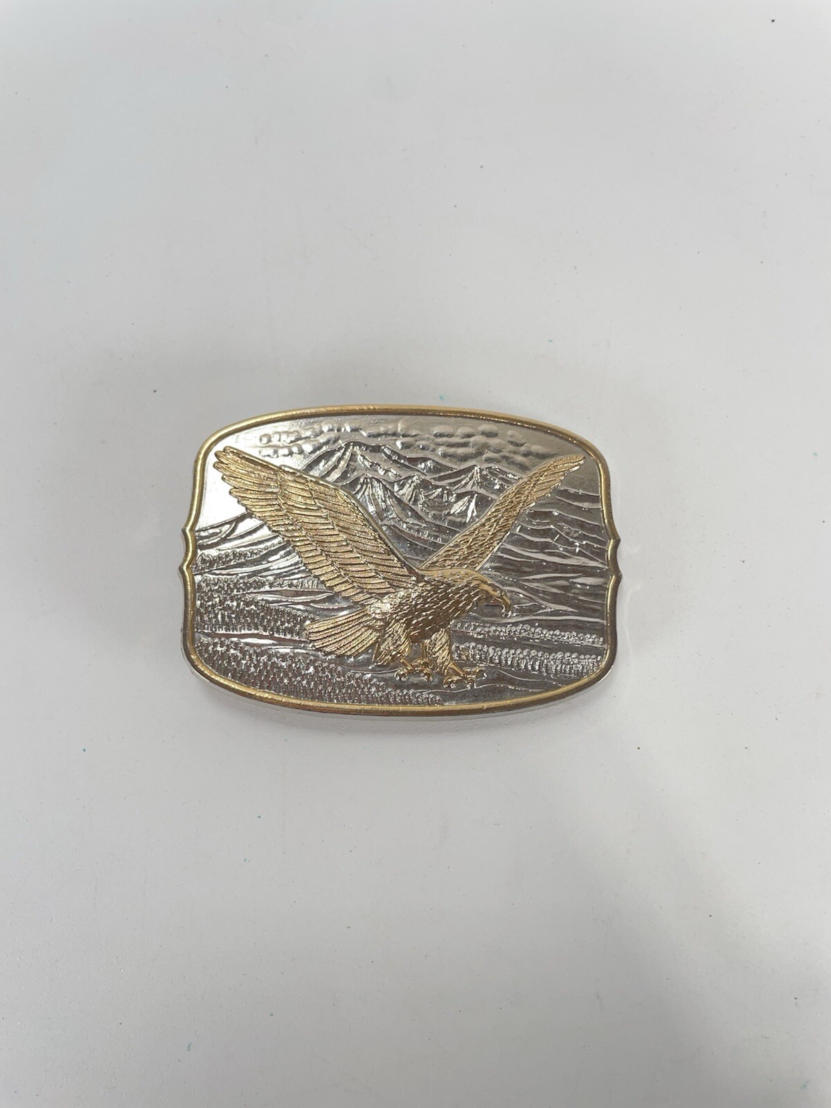 Flying Eagle Rodeo Western Cowboy Metal Belt Buckle