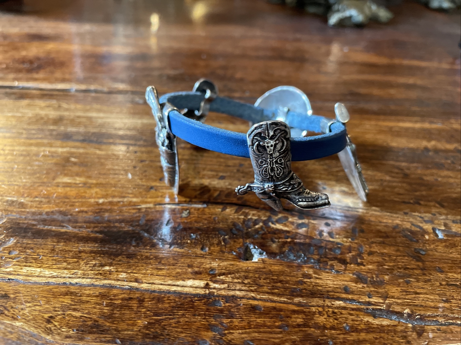 Western James Reid Style Sterling Silver Concho Cuff Fits 7.5” Wrist 🐂✅