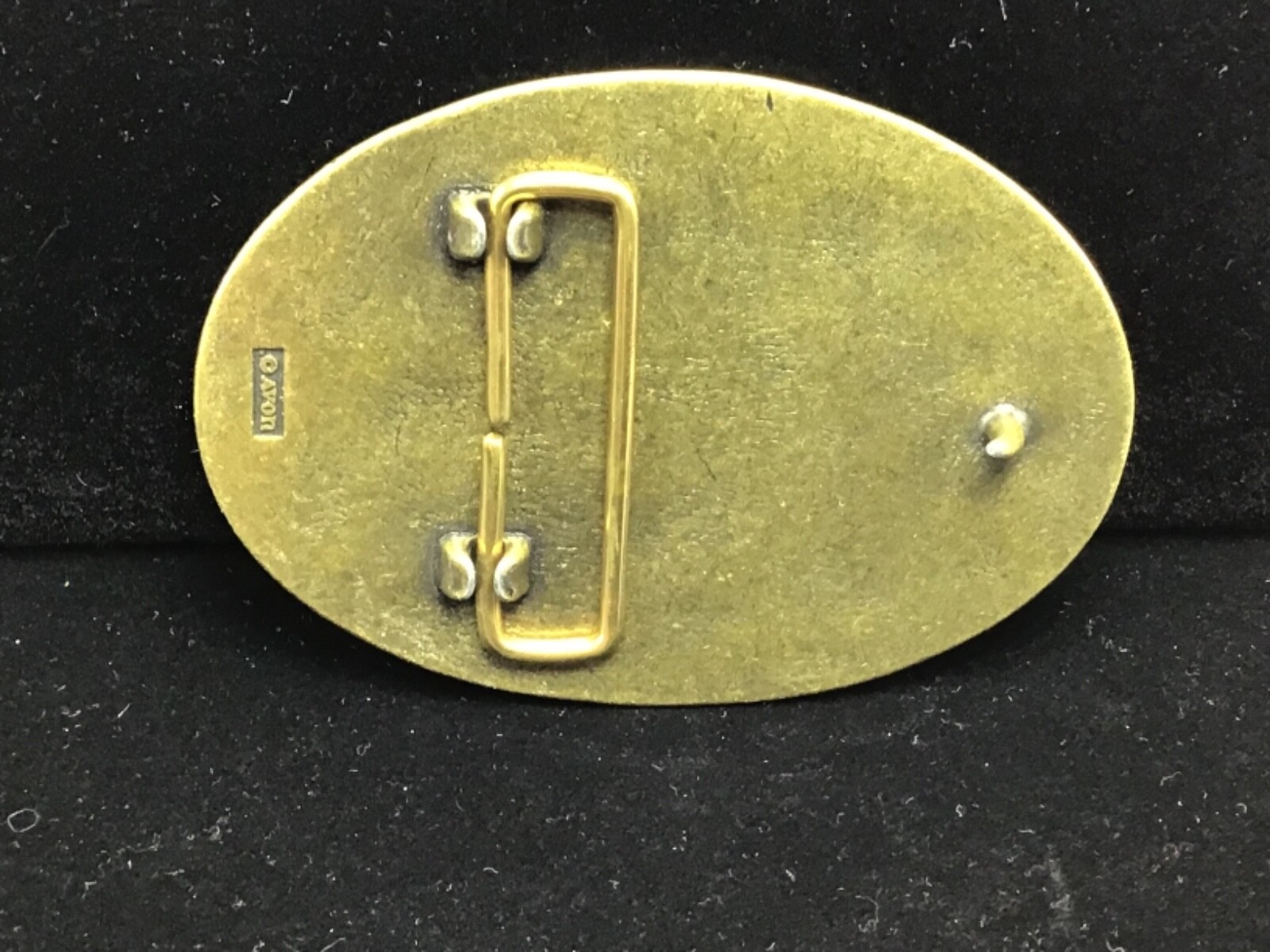 WESTERN COWBOY ~ COWGIRL BRASS OLD CAR BELT BUCKLE” AVON”