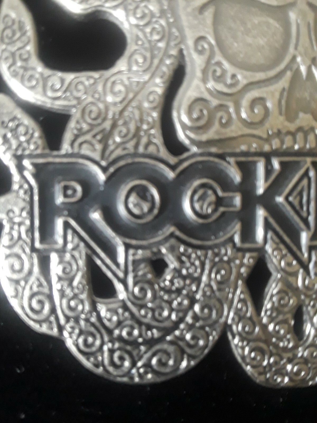 Rock Band Video Game Xbox Skull Metal Belt Buckle New Rock n Roll Rare Gothic