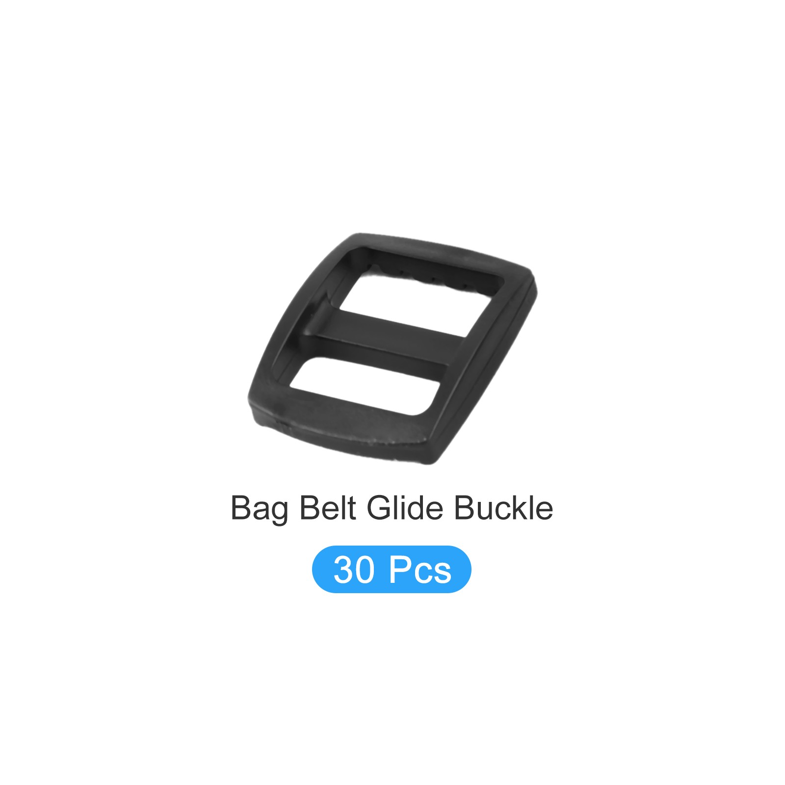 Bag Belt Glide Buckle (1.5cm/0.6&Prime;) 30Pcs, Plastic Adjustable Buckle Fasteners