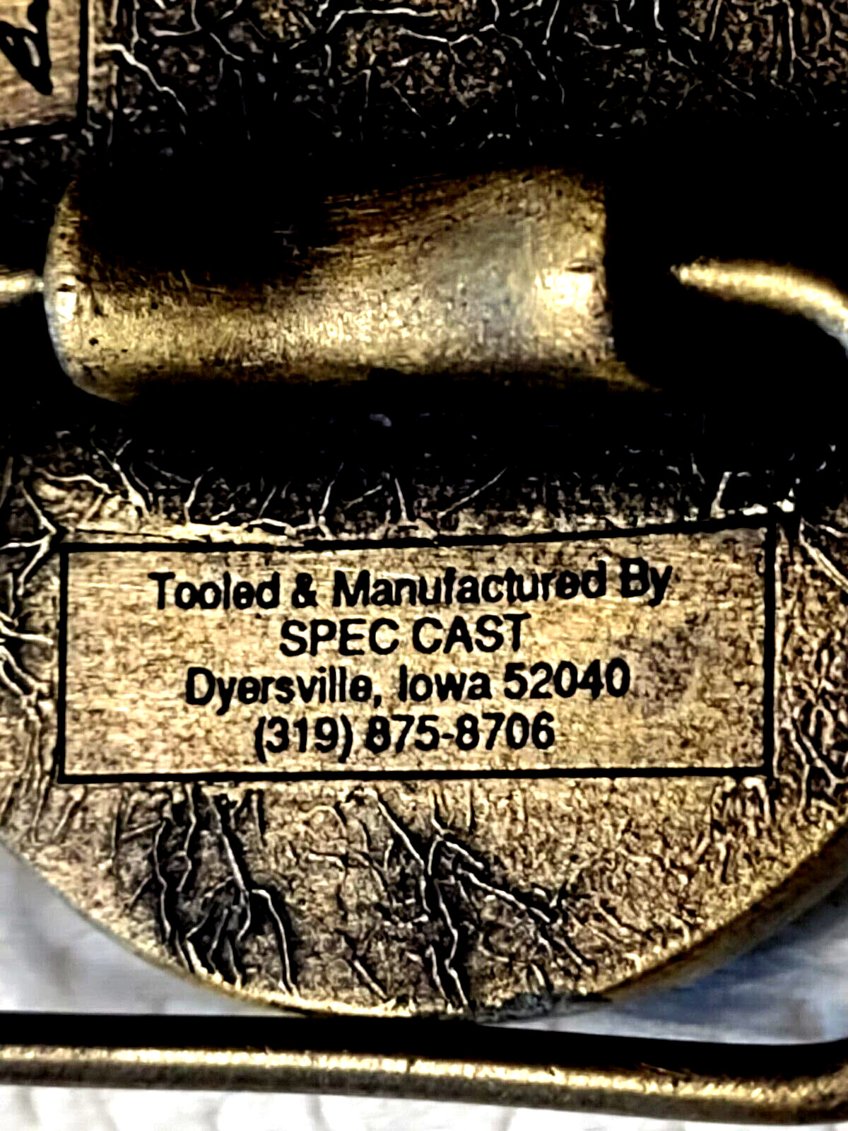 Tisco Tractor 60th Anniversary Belt Buckle VTG 1937-1997 Cast Brass Ltd Ed Farm