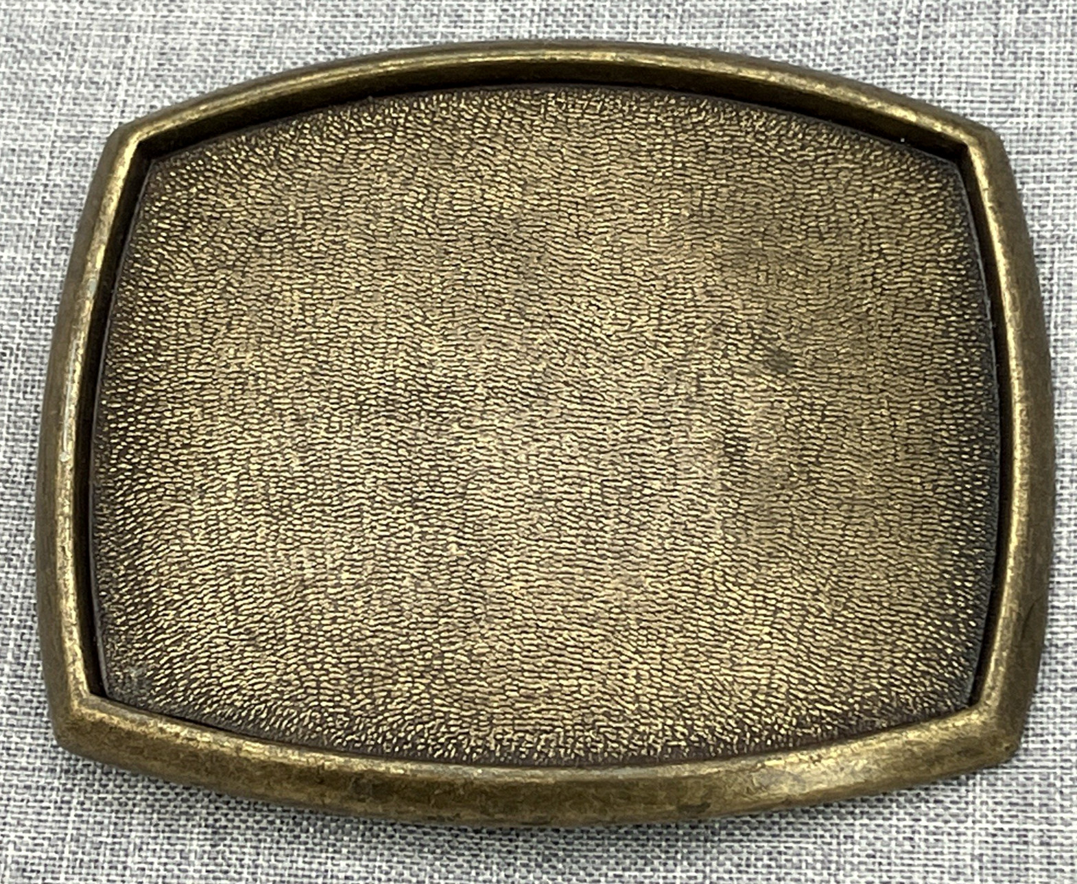 El Cid Blank Gold Tone Metal Blank Belt Buckle