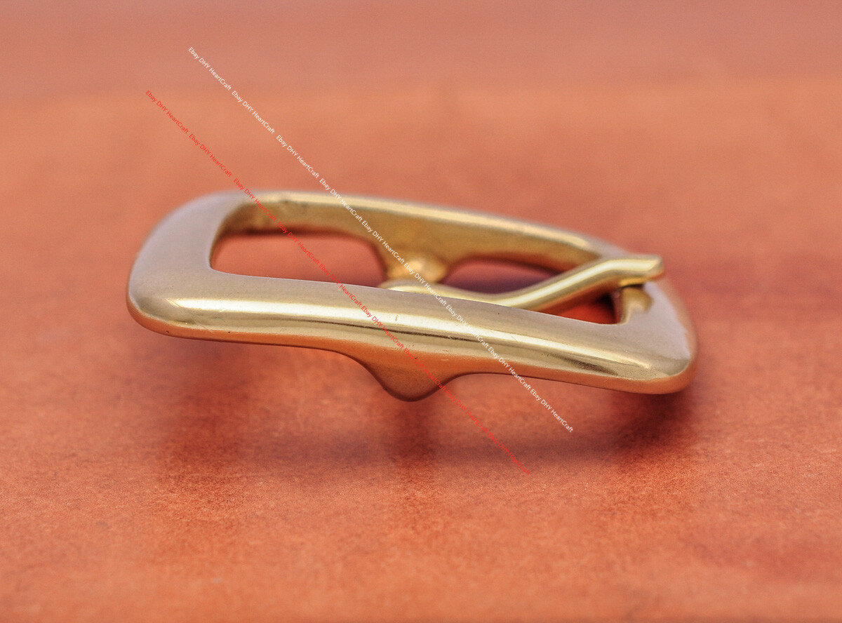 SOLID BRASS QUALITY HEAVY CENTER BAR LEATHERCRAFT BELT BUCKLE REPLACEMENT 42MM