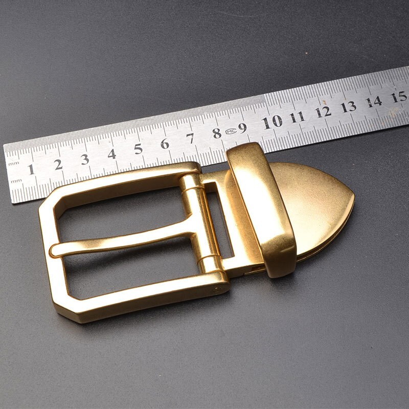 Solid Brass Belt Buckle Men&rsquo;s Pin Belt Buckles Fits For 1.5 inches Belt Gift