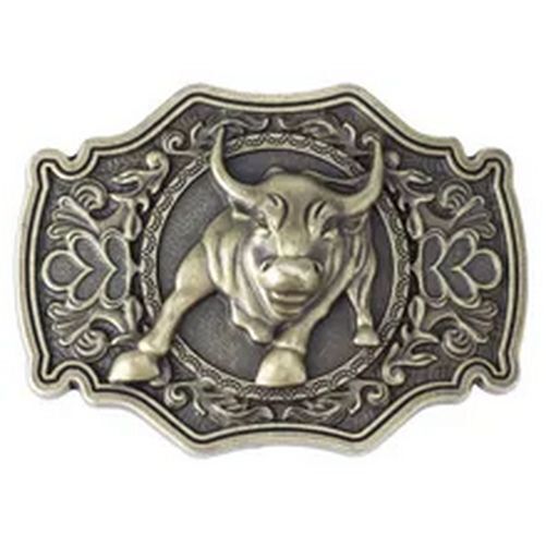 Cartoon Bull Buckle-Handmade Belt Buckles Leather Belts Accessories DIY Waistban