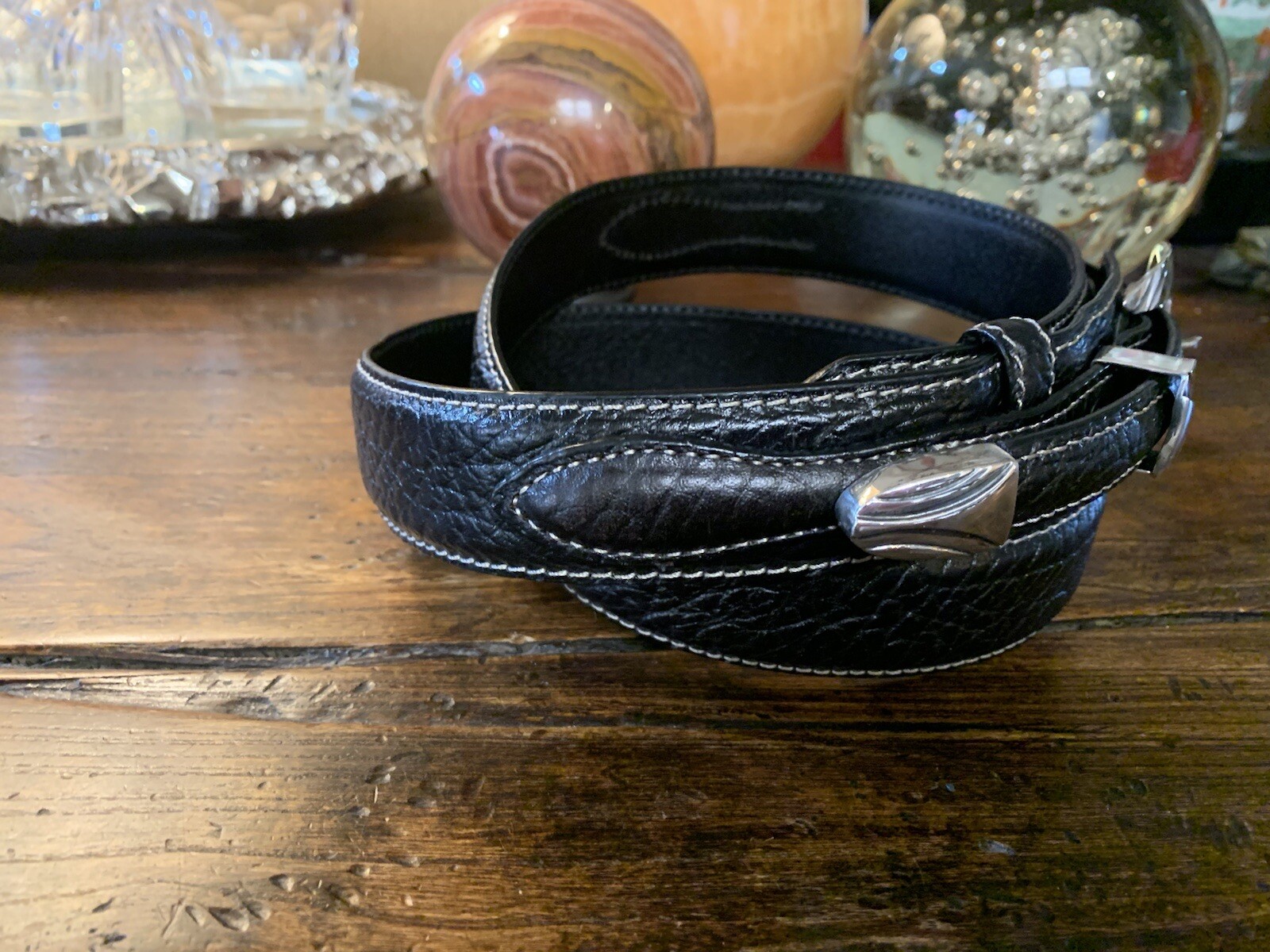 Pat Areias, James Reid Dgn Sterling Silver Belt Buckle 37-41-1.3/8”🦬✅