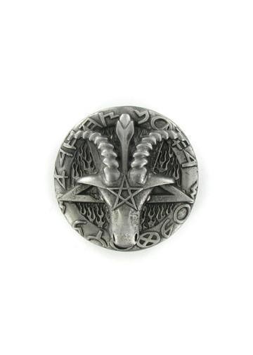 Ram&rsquo;s Head Pentagram Belt Buckle