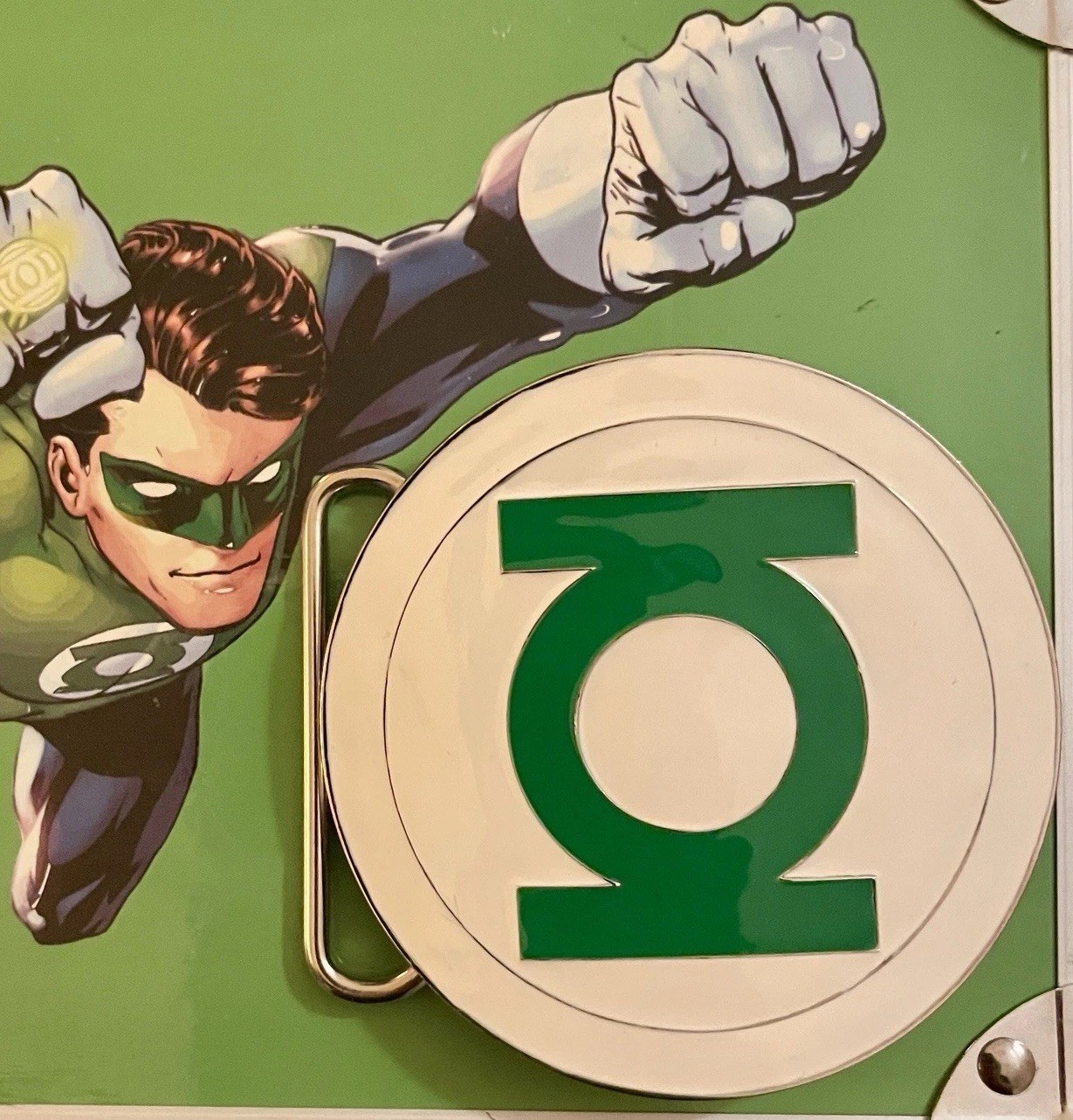 Vintage GTO Design Studios Green Lantern Belt Buckle DC Comics Hal Jordan S06