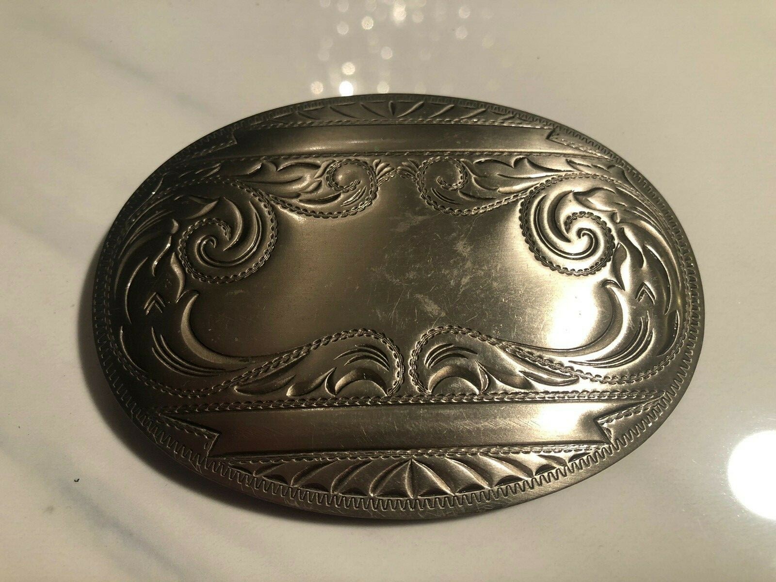 Nice Western Light Weight Silver Tone Cowboy Men’s Rodeo Ranch Belt Buckle
