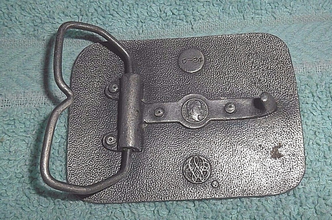 VINTAGE BICENTENNIAL 1776-1976 SPIRIT OF AMERICA METAL BELT BUCKLE