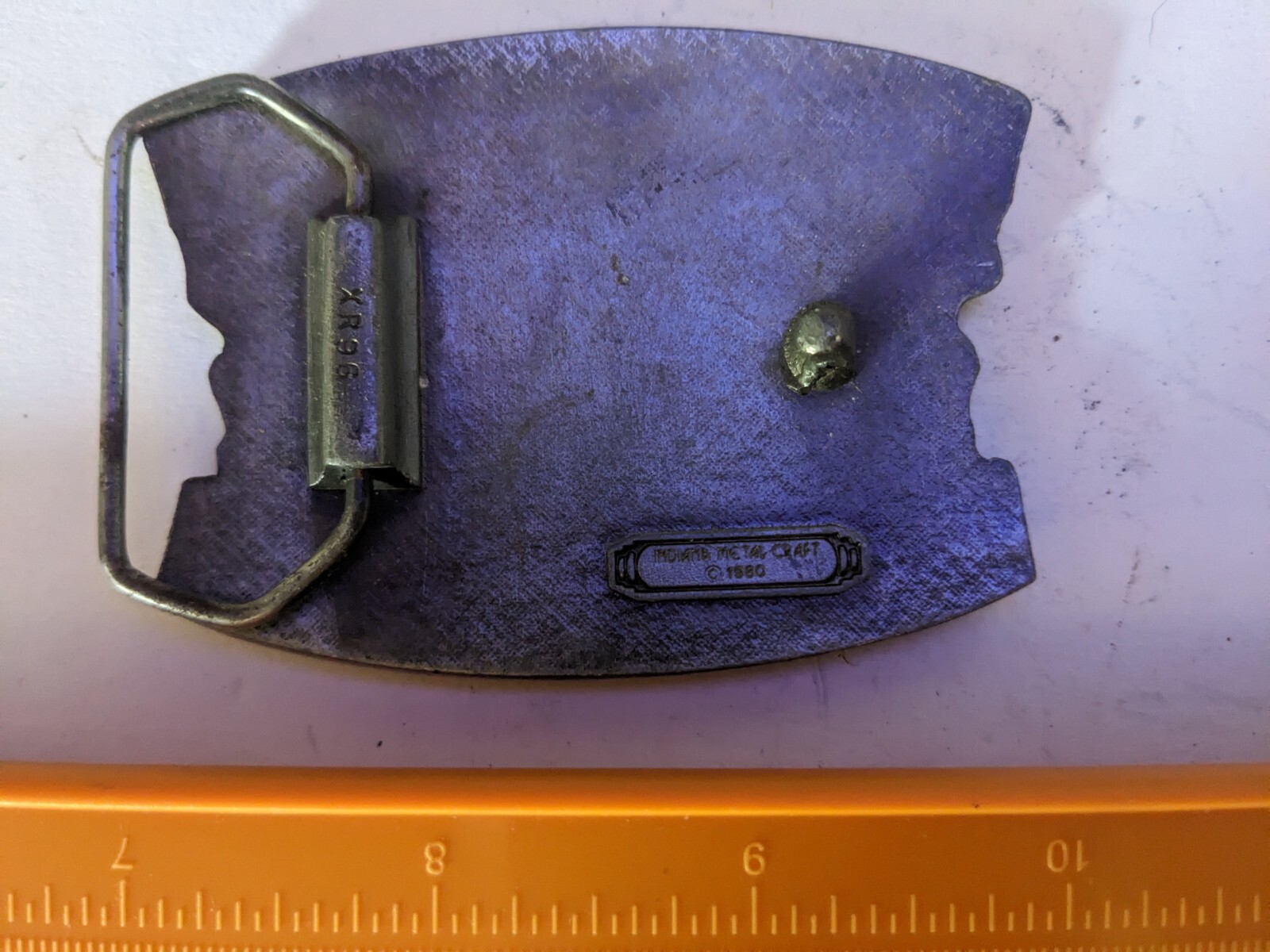 1980 I WILL GIVE UP MY GUN WHEN THEY PRY IT FROM MY… Vintage BELT BUCKLE XR96