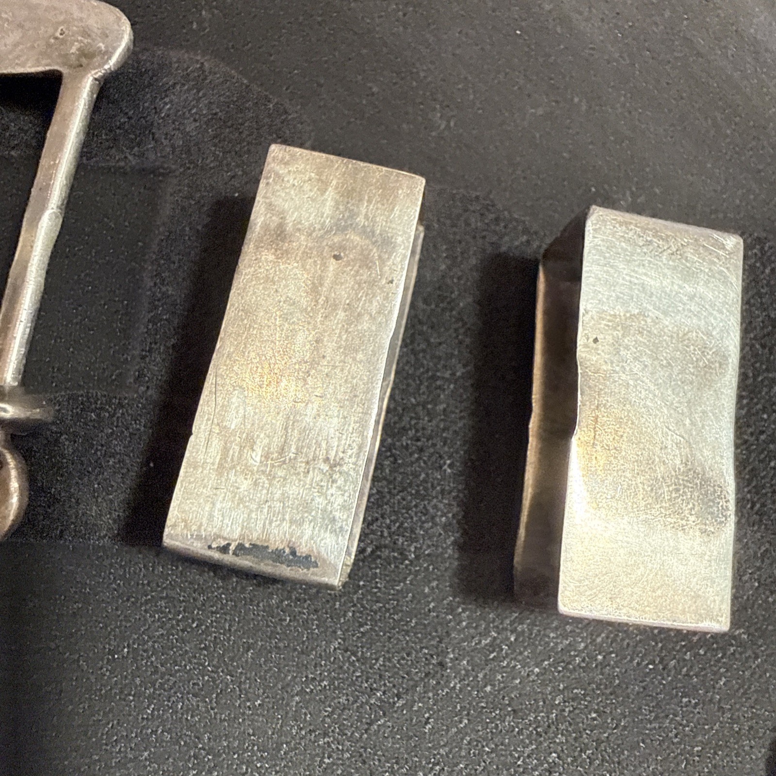 Vintage STERLING SILVER Belt Buckle Set 4PC western RANGER handcrafted Mexico