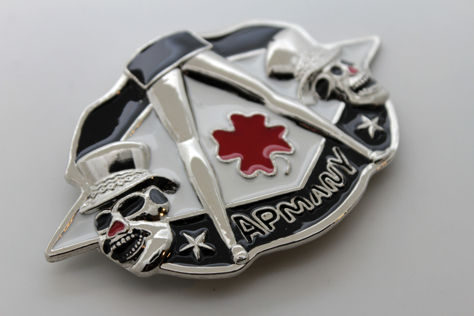 Men / Women Belt Buckle Silver Metal Skull Skeleton APMANY Colver Leaf Sexy Legs