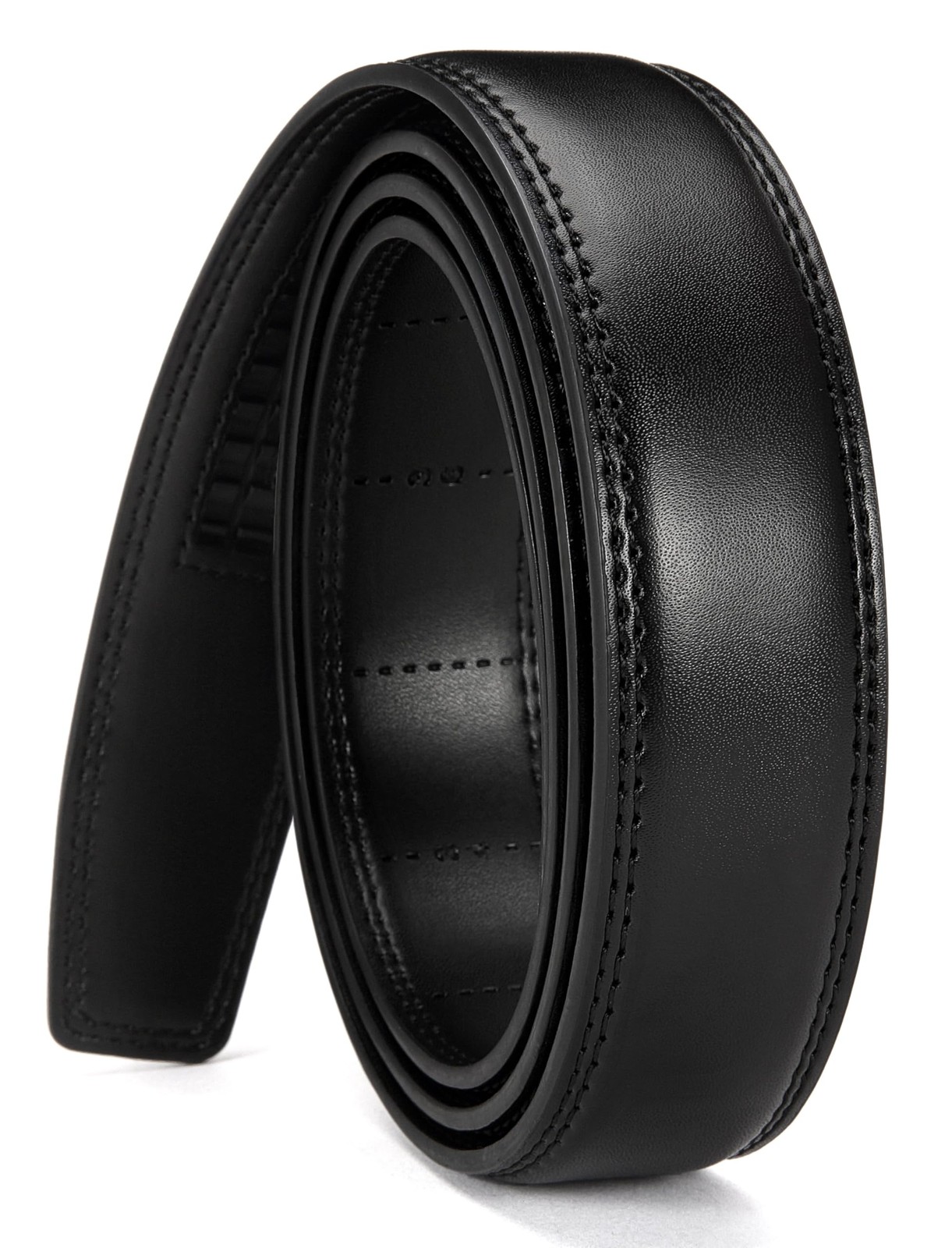CHAOREN Ratchet Belt Strap Only 1 1/4&Prime;, 36&Prime; to 42&Prime; Waist Adjustable, Black