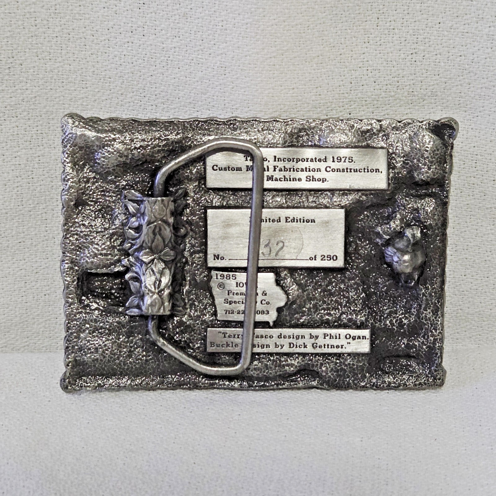 Belt Buckle – Texas Amarillo Systems Co Tasco 1985 Limited Edition #132 of 250