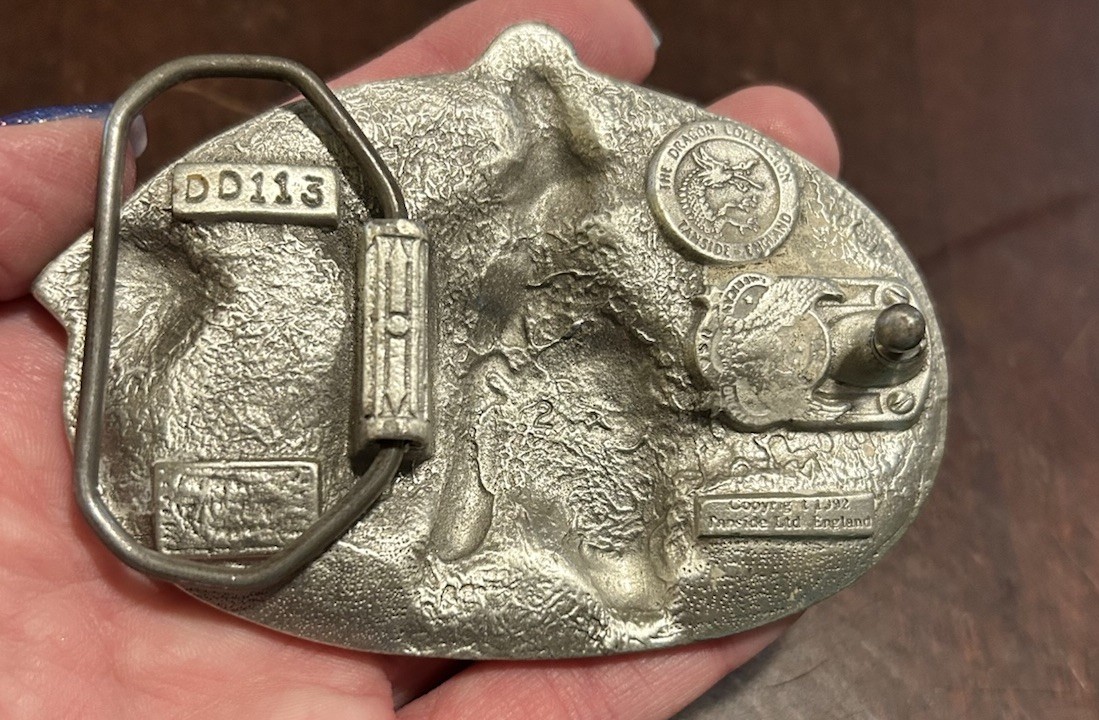 Belt Buckle Biker Fanside Ltd 1992 The Dragon Collection Free & Easy Chic