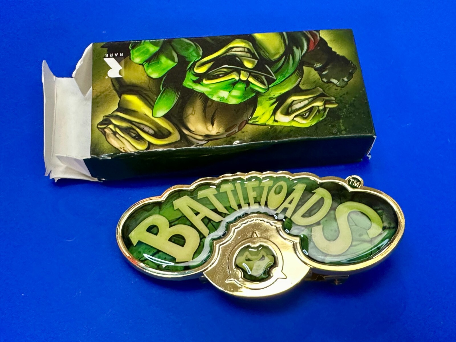 NOB Battletoads June 2017 Loot Crate Gaming Exclusive Nes Gold Tone Belt Buckle