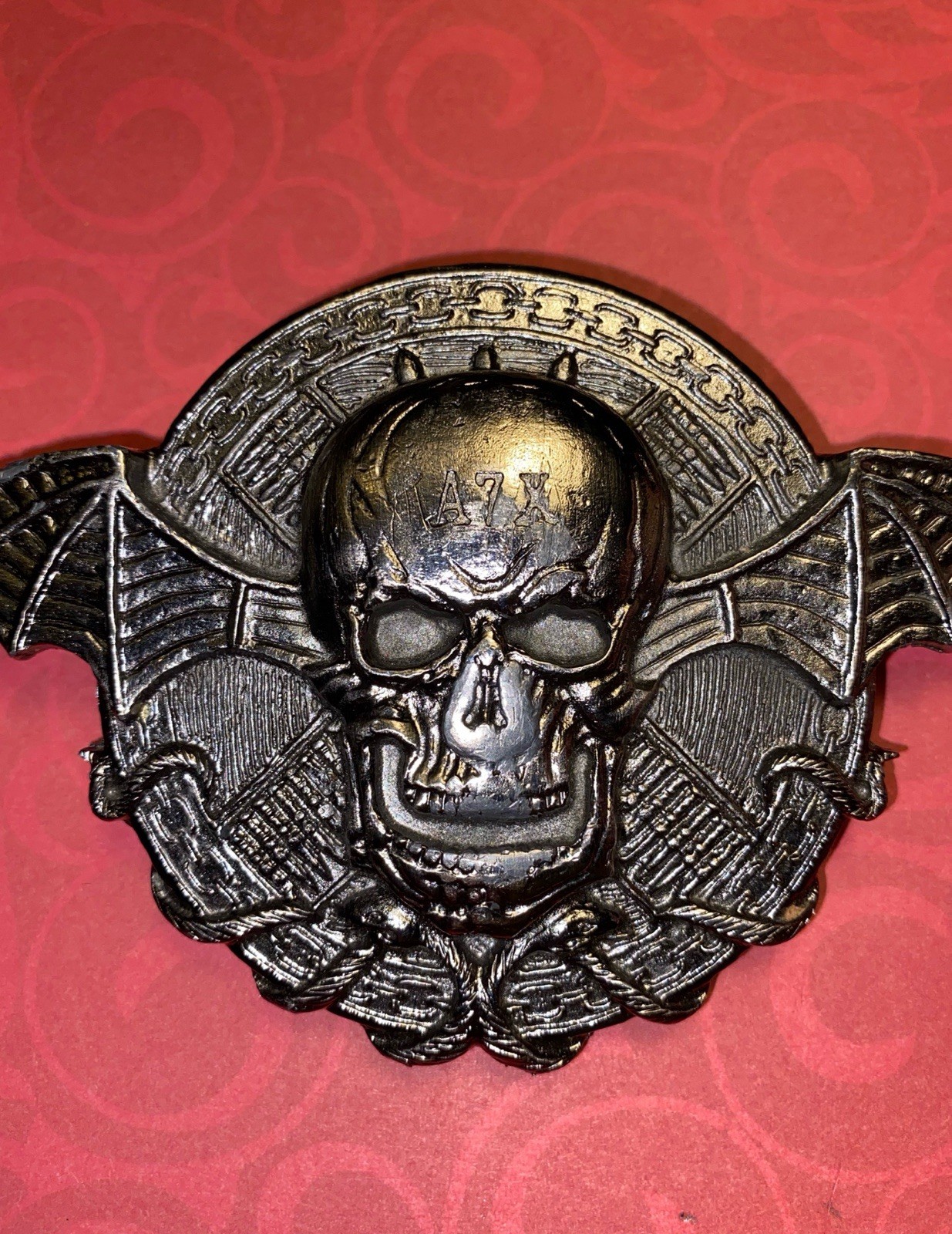 Vintage Avenged Sevenfold “Deathbat” (A7X) Skull Belt Buckle