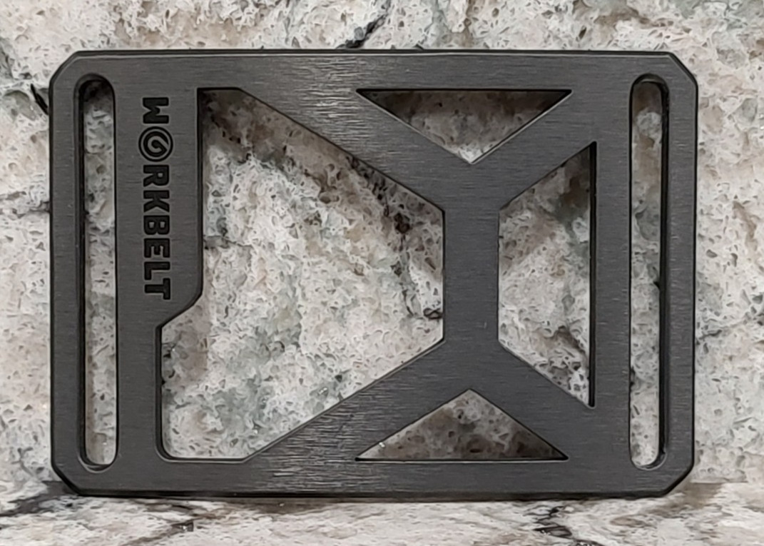 GRIP6 BELT BUCKLE – WORKBELT TACTICAL PRO – GUNMETAL GRAY – 1.75 INCH WIDE WORK