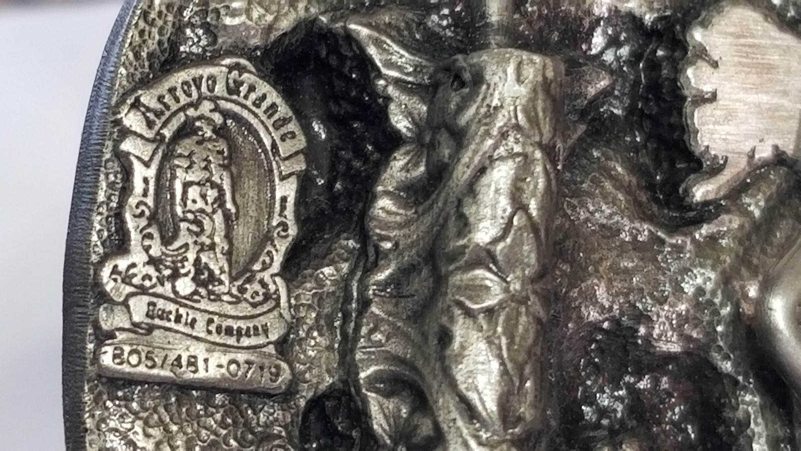 1983 Arroyo USA USMC Iwo Jima Commemorative Belt Buckle Limited Edition Shelf H2