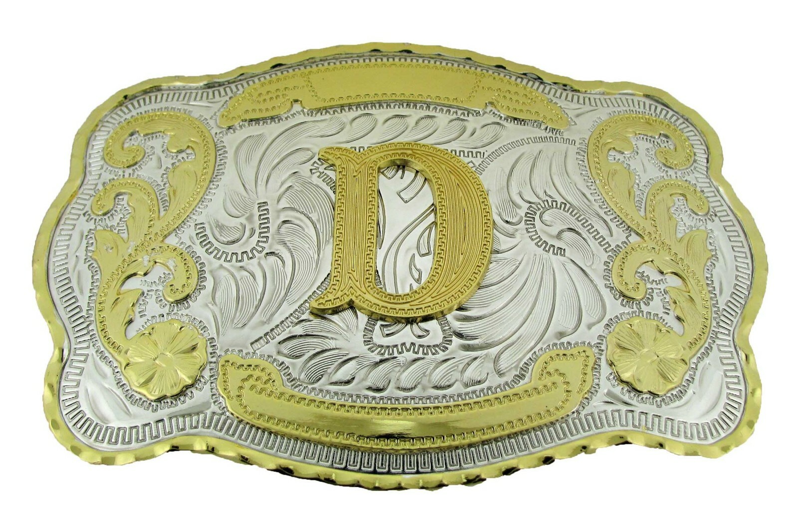Initial Belt Buckle Letter N E W A B C D G J L R S M e n Women Western Rodeo BIG