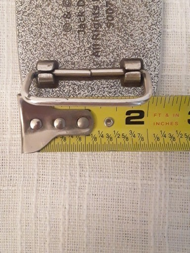 Jack Daniel&rsquo;s Old No.7 2005 Silver Metal Belt Buckle With Rope Style Border