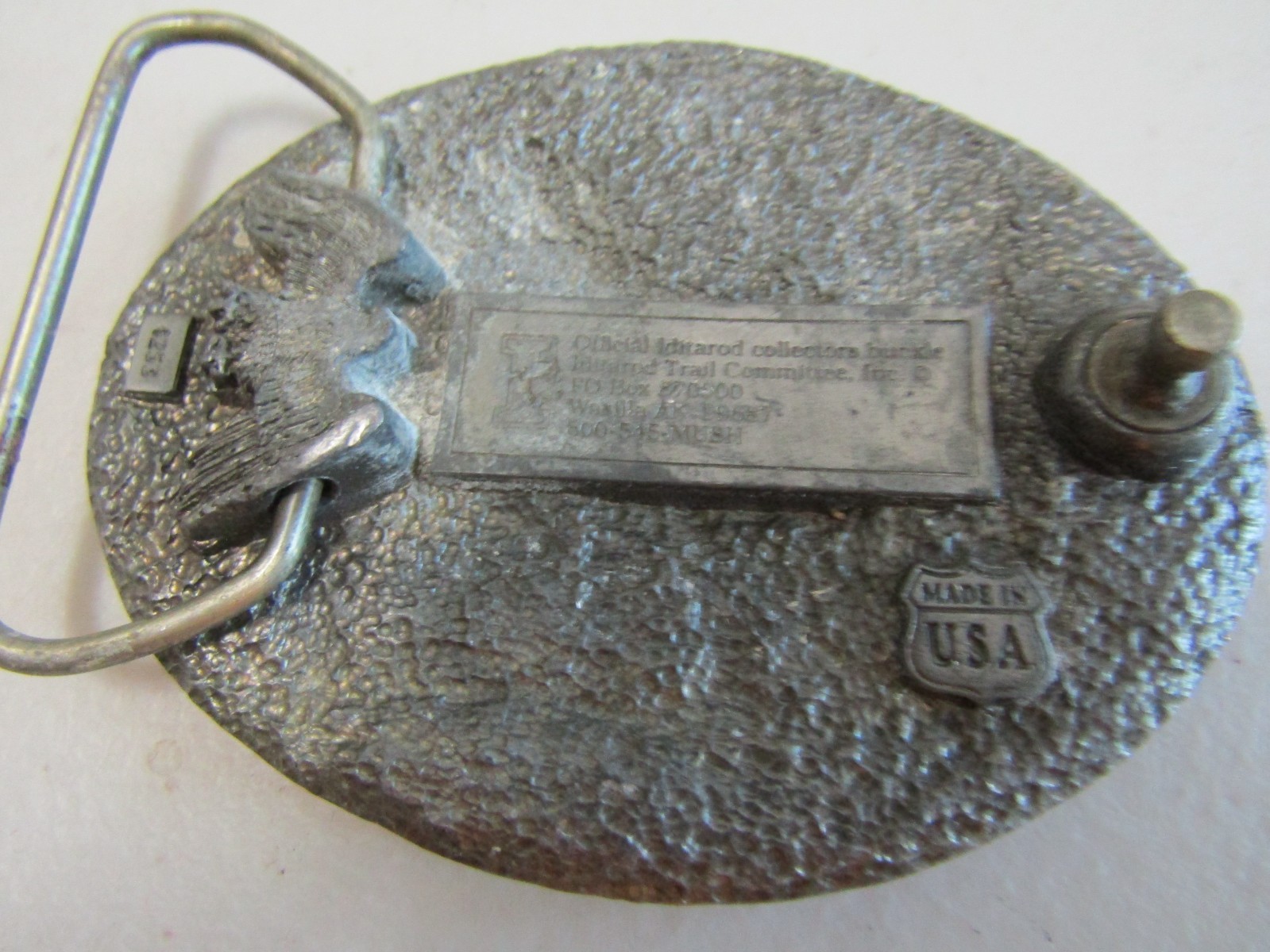 Vintage 1998 Official Trail Committee Iditarod Alaska Belt Buckle- Dogsled Race