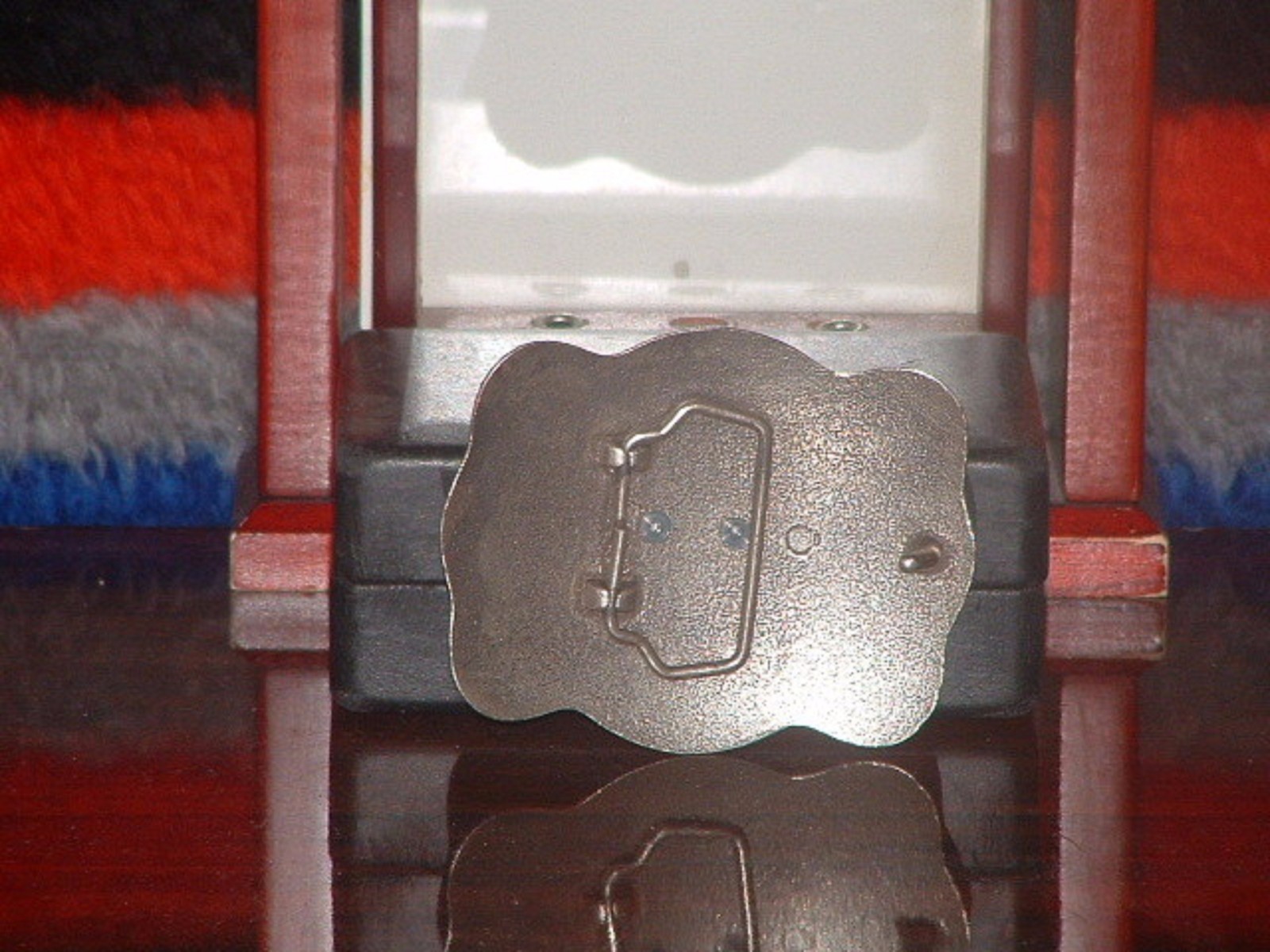 Pre-owned Silver Tone Heavy Eagle Belt Buckle
