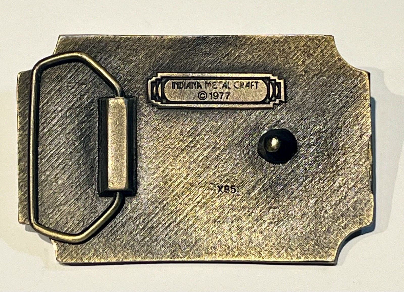 Indiana Metal 1977 Belt Buckle – « I&rsquo;LL GIVE UP MY GUN WHEN…” Charlton Heston NRA