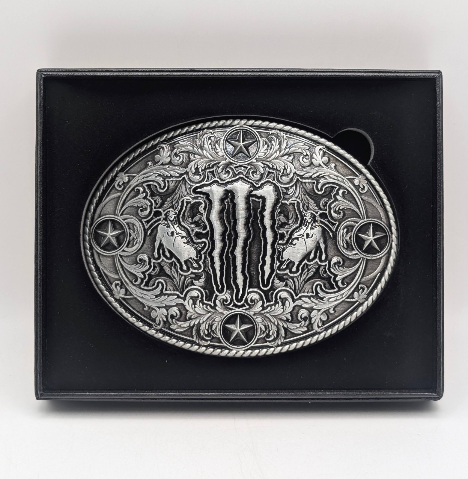 NEW Monster Energy Belt Buckle 2026 Morgan Wallen Alloy Steel In Box Rodeo Promo