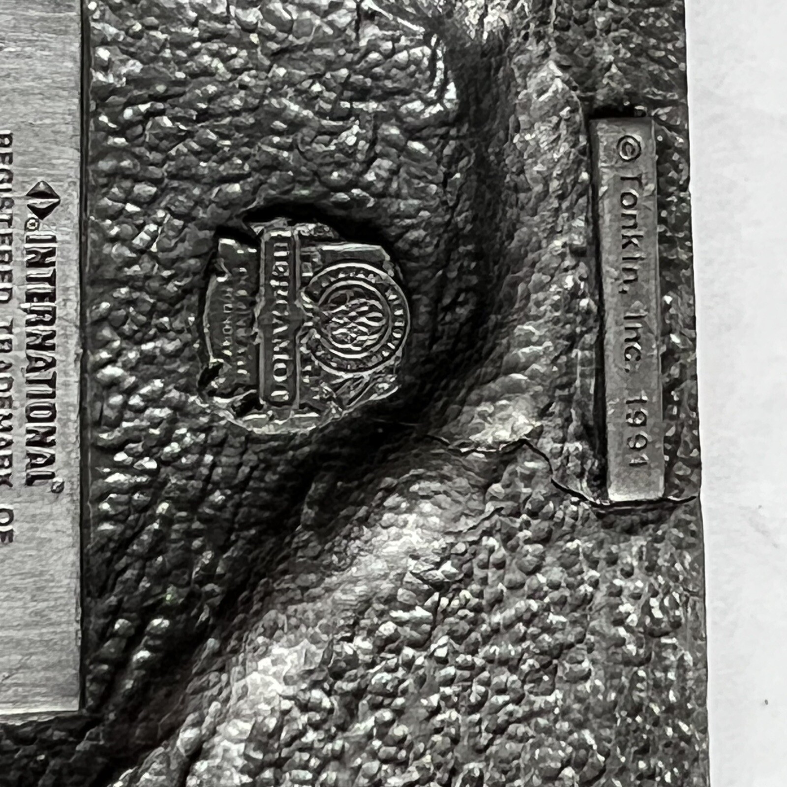 INTERNATIONAL TRANSPORTATION Trucking TRUCK 1991 Vintage belt buckle USA Tonkin