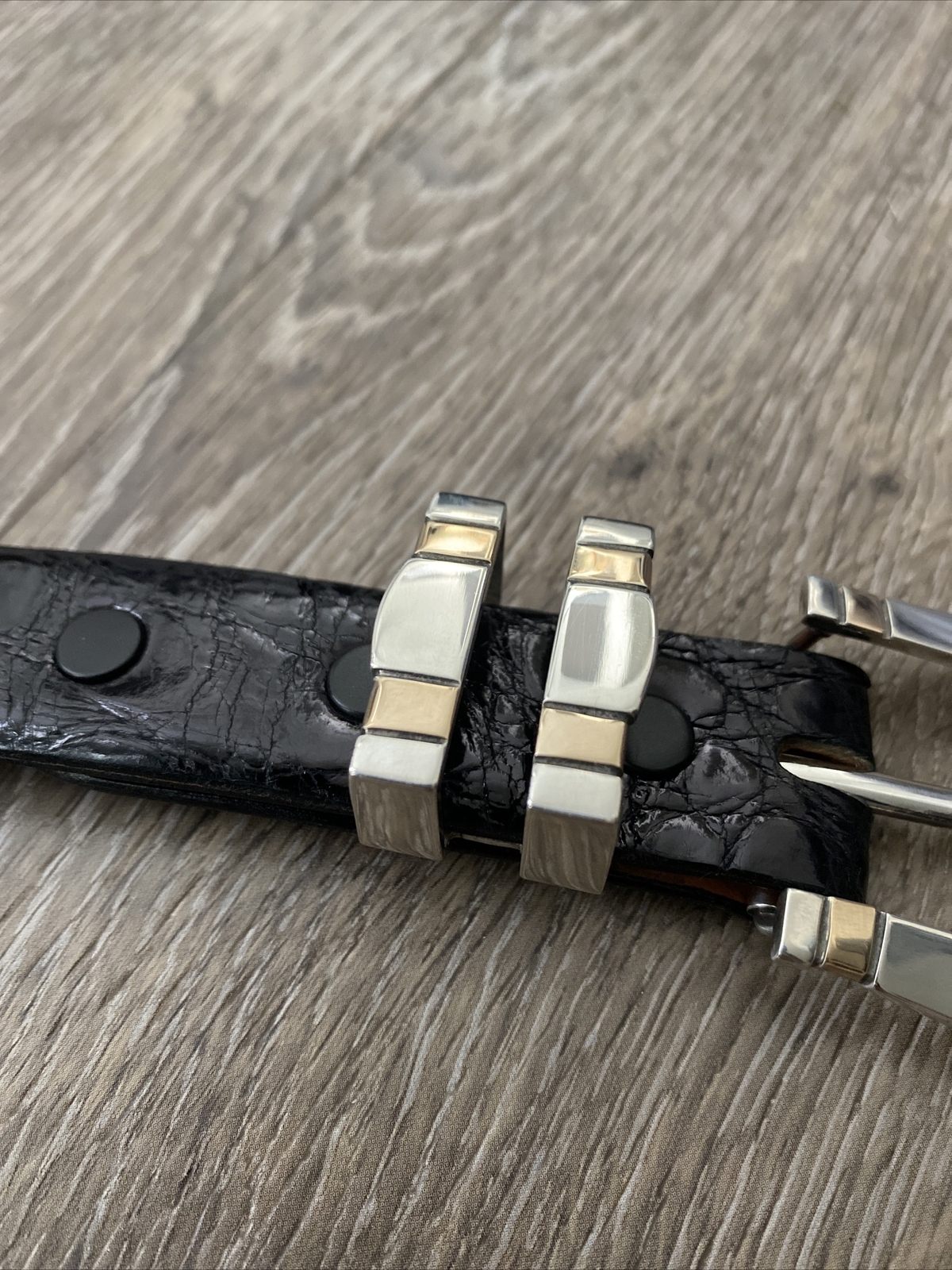 James Reid 14k Gold .925 Sterling Mariner Belt Buckle Set ✅