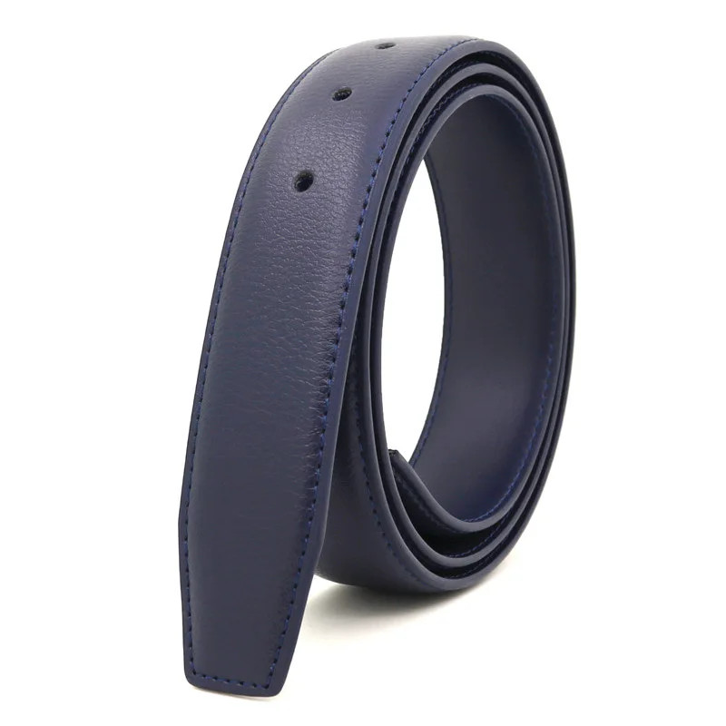 3.3 cm board buckle pin buckle belt strip, belt body, buckle-free white