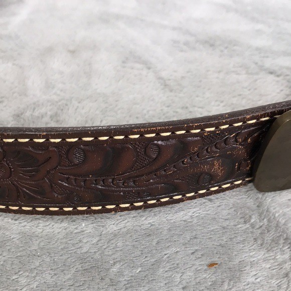 BRAZOS JOE Vintage Hand Crafted Western Leather Champion Series 46161 Size 42