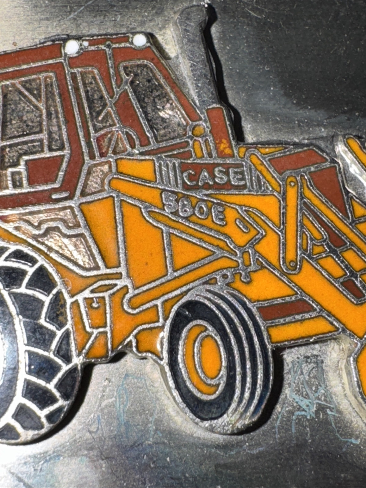 Vintage Case Loader Backhoe Construction Tractor Belt Buckle Rare