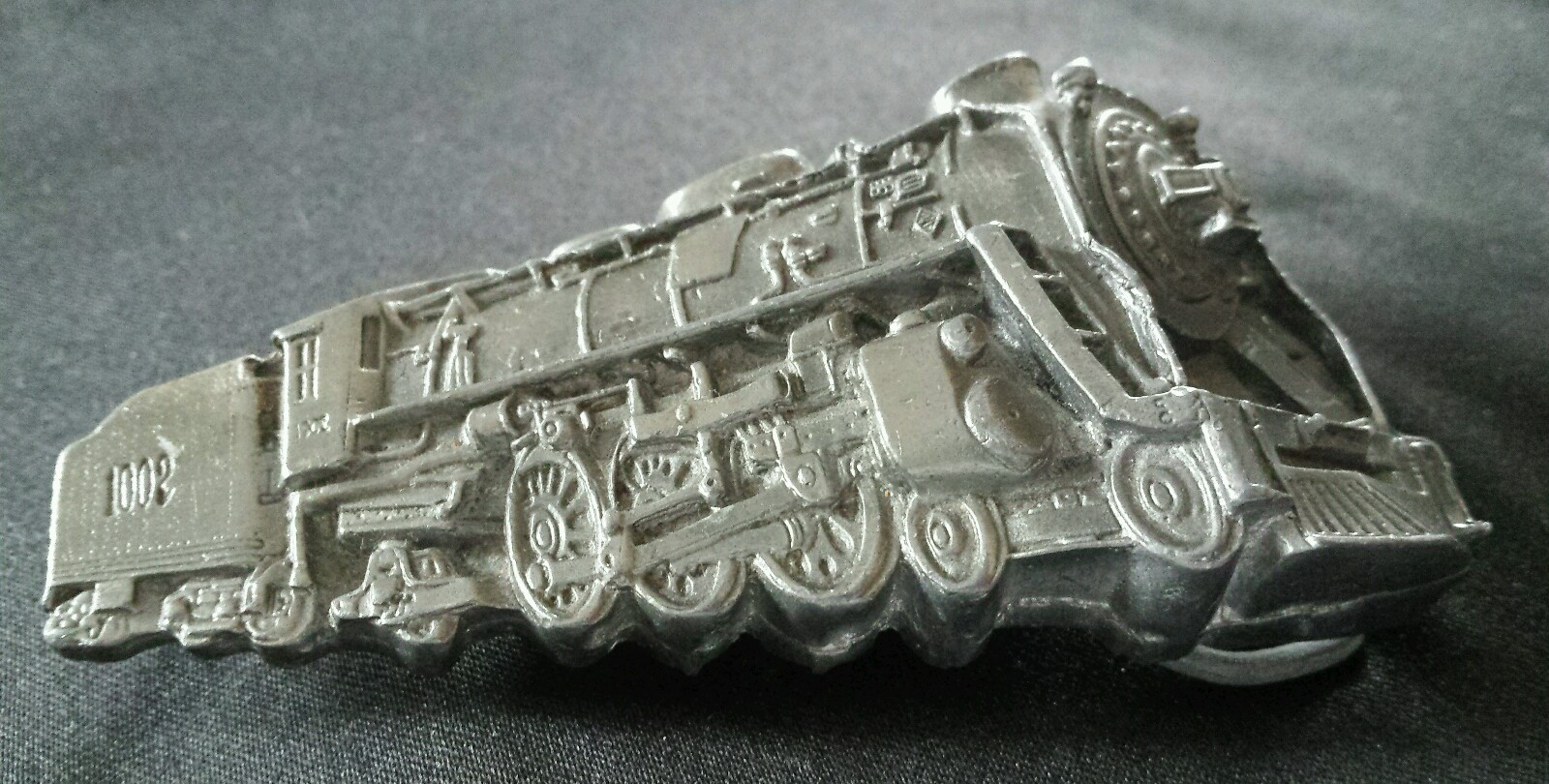 TRAIN STEAM ENGINE 4-6-2 PACIFIC TYPE LOCOMOTIVE BELT BUCKLE USA