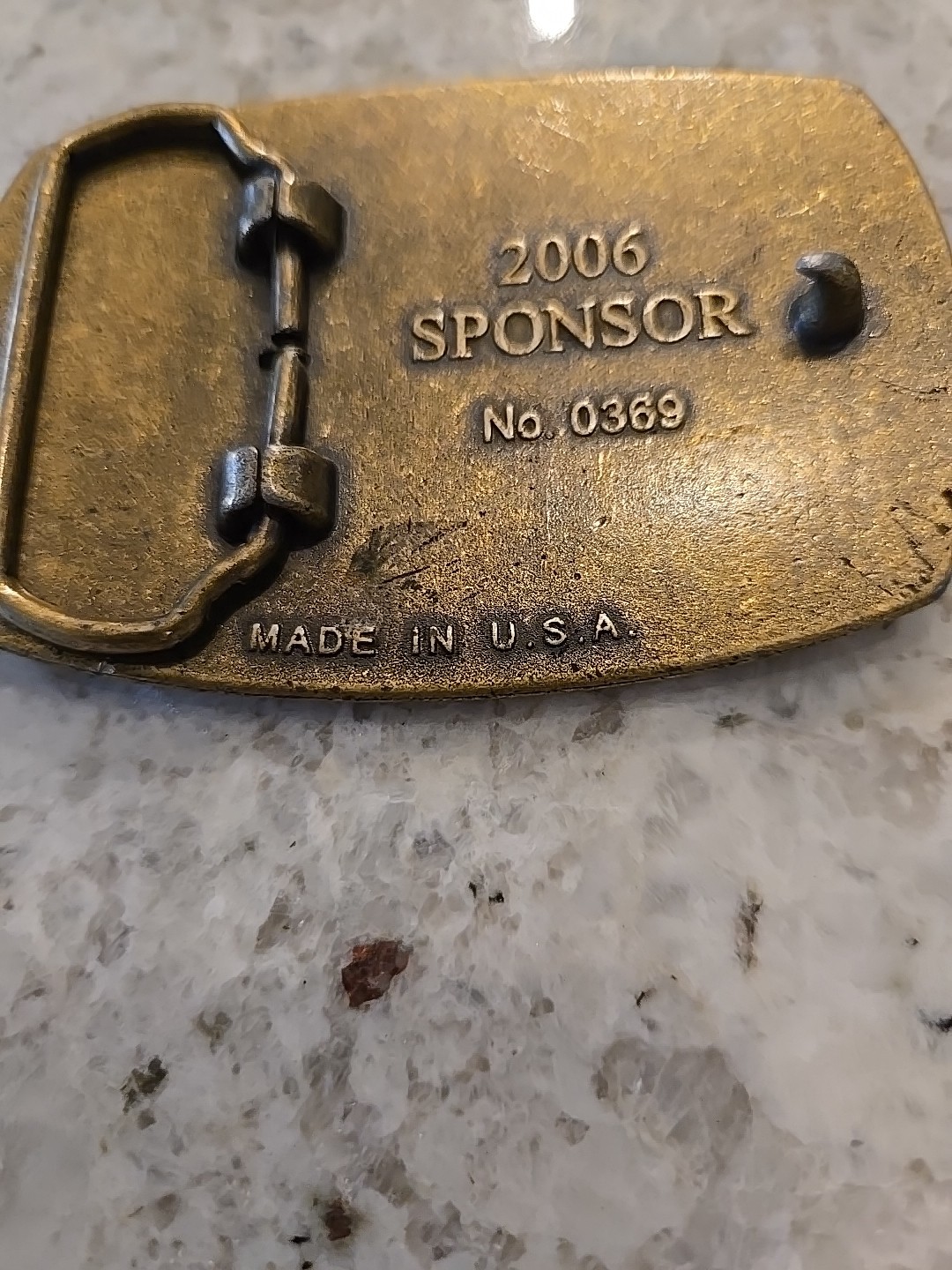 American Veterans Disabled For Life Memorial Belt Buckle 2006 Sponsor #0369