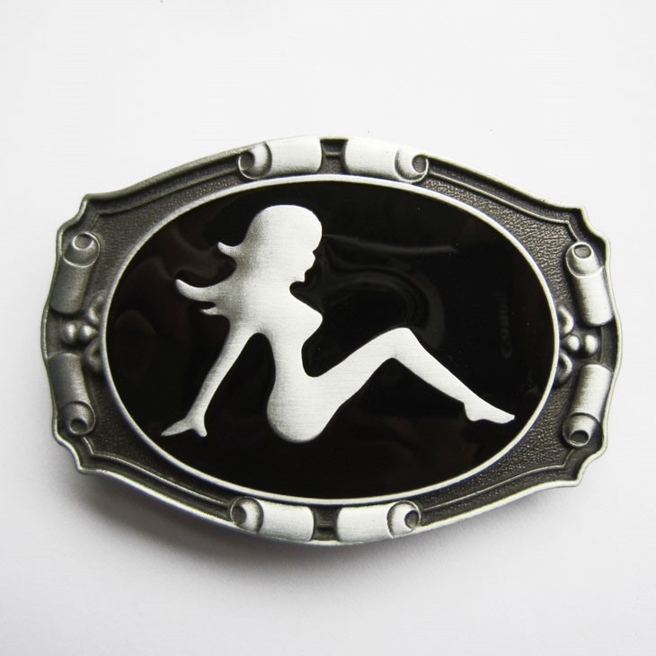 BRAND NEW SEXY FUDFLAP WOMAN GIRL TRUCKER WESTERN BELT BUCKLE