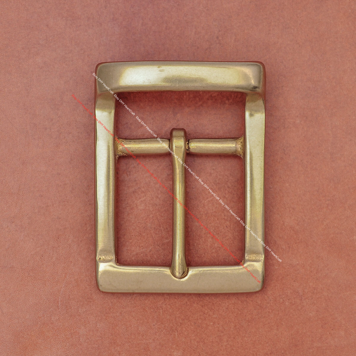 40mm HEAVY DUTY SOLID BRASS LEATHERCRAFT WESTERN COWBOY CENTER BAR BELT BUCKLE