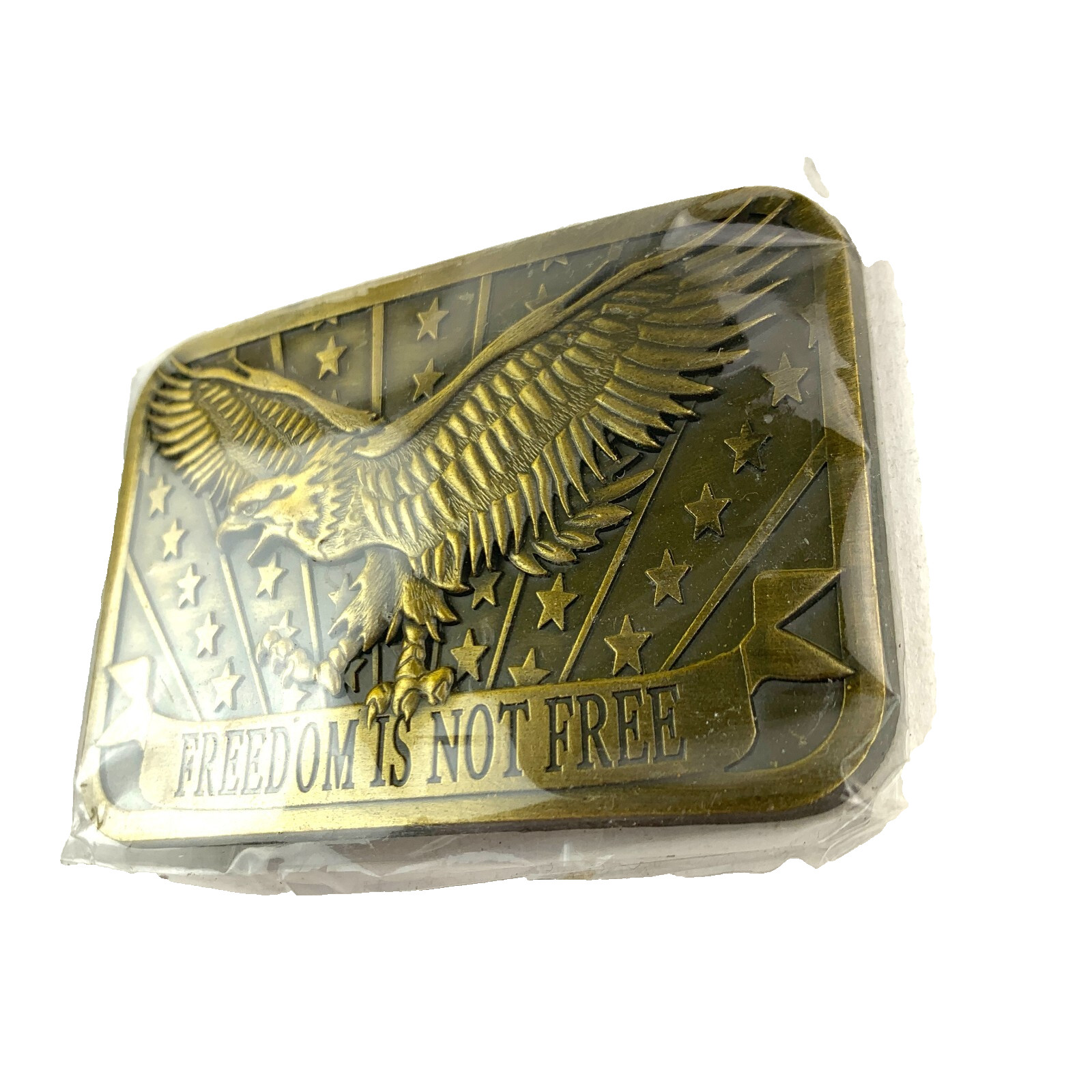 2014 Freedom Is Not Free Metal Belt Buckle Sponsor